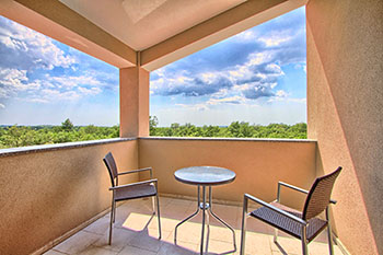 View from the room balcony